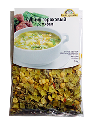 Суп гороховый с мясом Здоровая еда (70 г)
