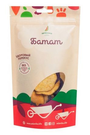 Здоровый овощной перекус из батата Зеленика (50 г)